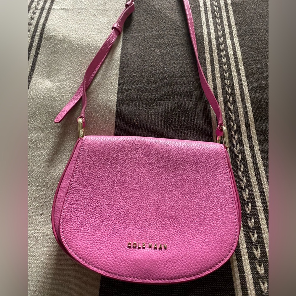 Cole Haan cross body pink purse